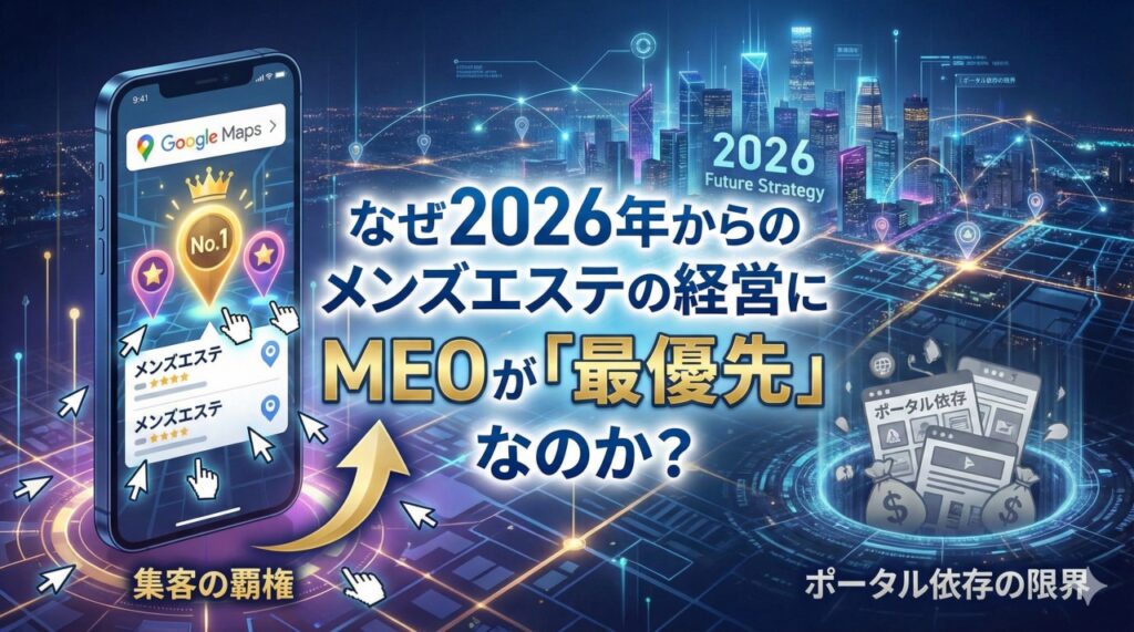 なぜ2026年からのメンズエステの経営にMEOが「最優先」なのか？