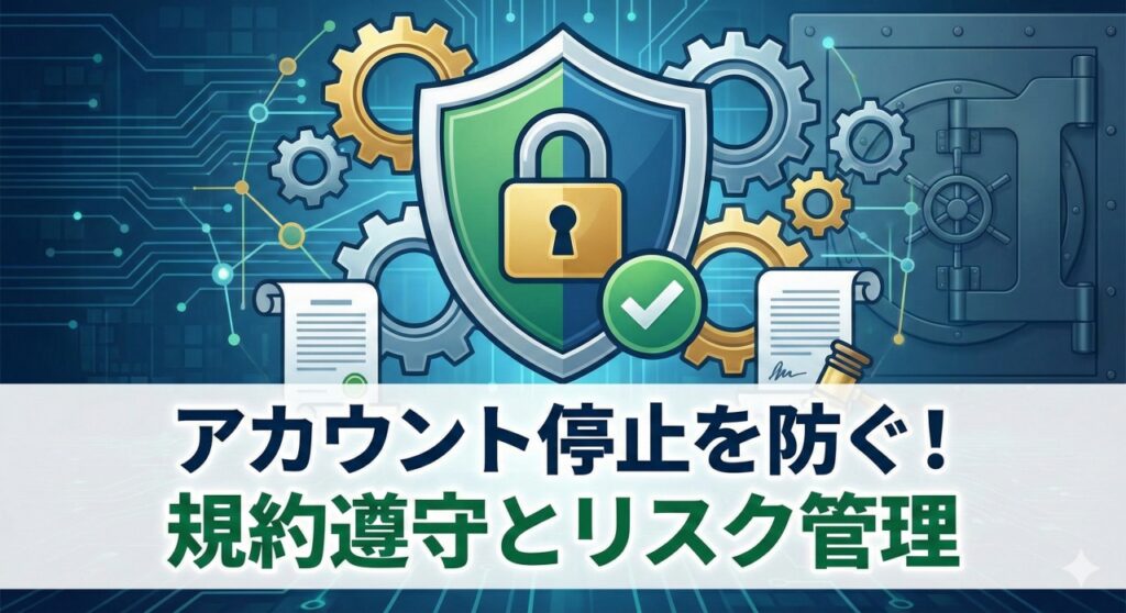 アカウント停止を防ぐ！規約遵守とリスク管理