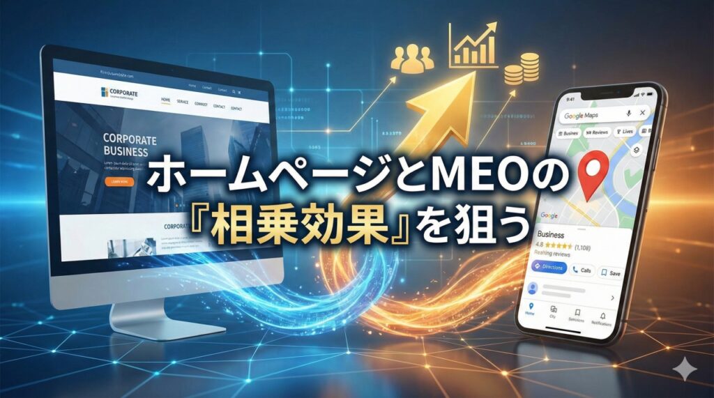 ホームページとMEOの「相乗効果」を狙う