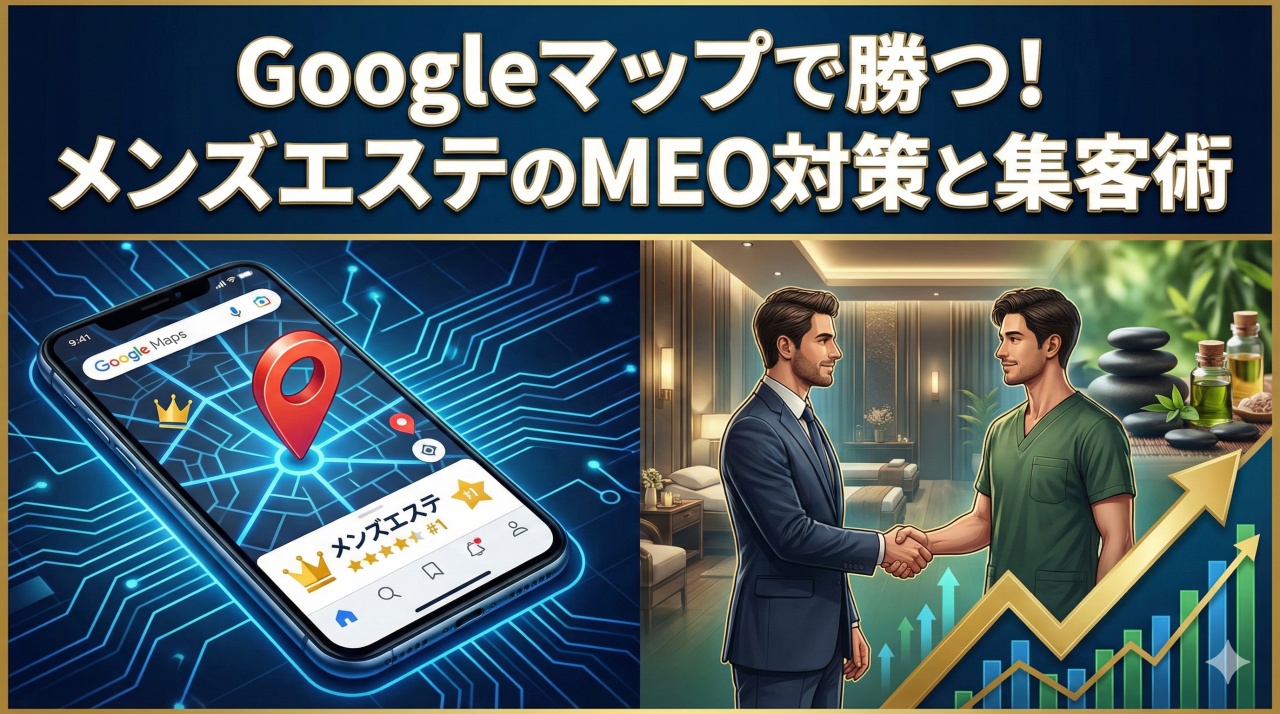 Googleマップで勝つ！メンズエステのMEO対策と集客術
