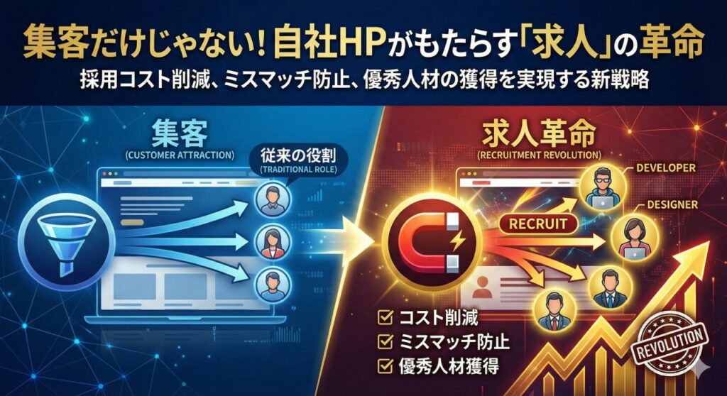 集客だけじゃない!自社HPがもたらす「求人」の革命