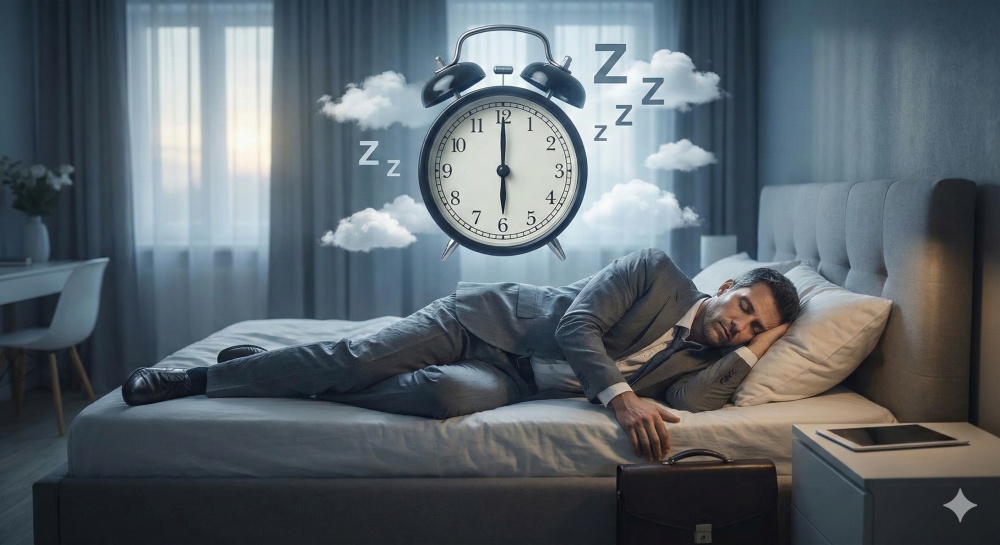 サラリーマン睡眠時間の平均は何時間？